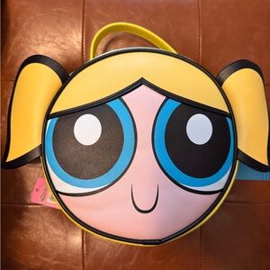 Cartoon Character Face Women Bag - Yellow and Black